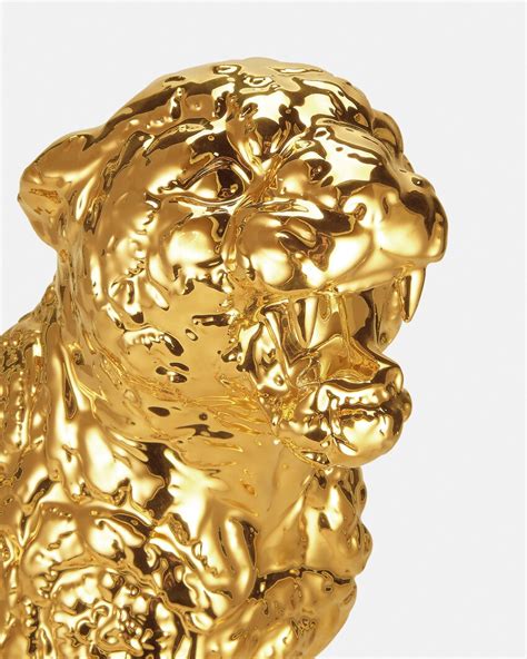 versace panther statue|Large Rokko Cheetah Yellow .